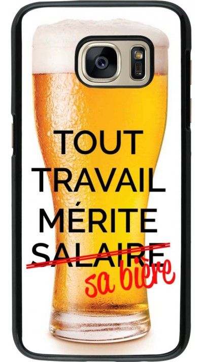 Coque Samsung Galaxy S7 - Tout travail mérite sa bière