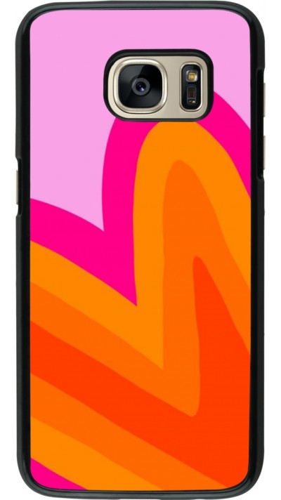 Coque Samsung Galaxy S7 - Valentine 2024 heart gradient