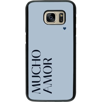 Coque Samsung Galaxy S7 - Valentine 2024 mucho amor azul