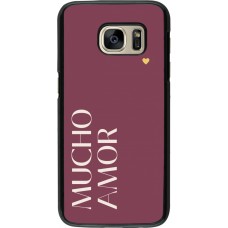 Samsung Galaxy S7 Case Hülle - Valentine 2024 mucho amor rosado