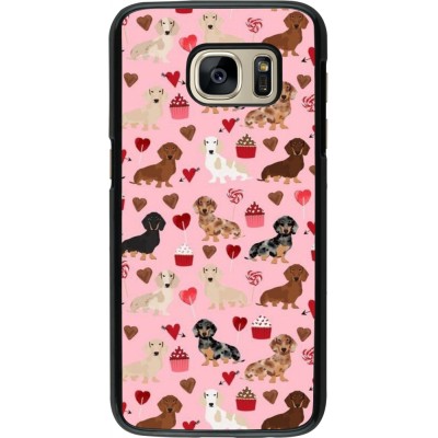 Samsung Galaxy S7 Case Hülle - Valentine 2024 puppy love