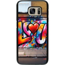 Samsung Galaxy S7 Case Hülle - Valentin 2025 Liebe U Tag