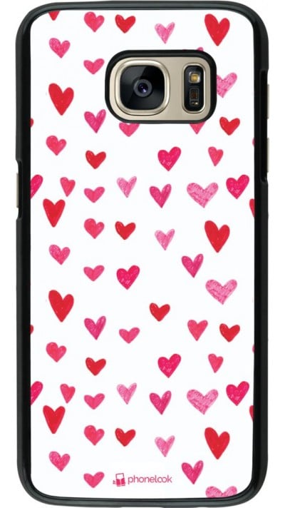 Coque Samsung Galaxy S7 - Valentine 2022 Many pink hearts