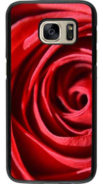 Coque Samsung Galaxy S7 - Valentine 2023 close up rose
