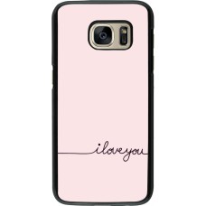 Samsung Galaxy S7 Case Hülle - Valentine 2023 i love you writing