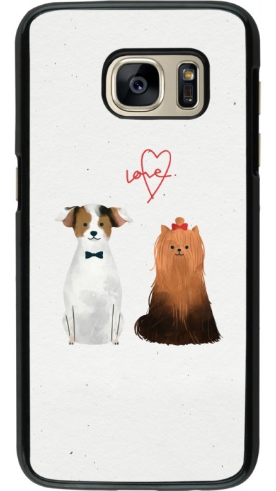 Coque Samsung Galaxy S7 - Valentine 2023 love dogs