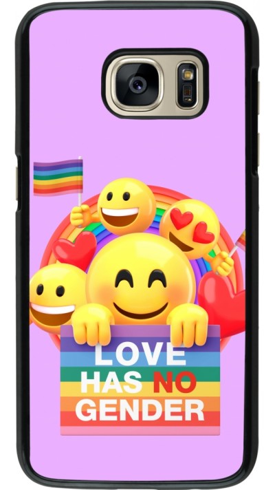 Coque Samsung Galaxy S7 - Valentine 2023 love has no gender