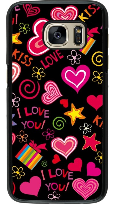 Coque Samsung Galaxy S7 - Valentine 2023 love symbols