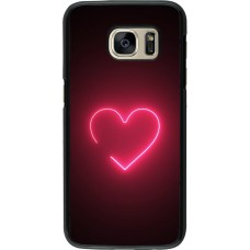 Coque Samsung Galaxy S7 - Valentine 2023 single neon heart