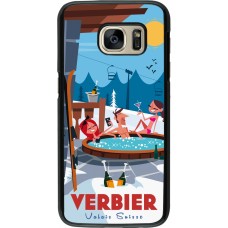 Samsung Galaxy S7 Case Hülle - Verbier Mountain Jacuzzi