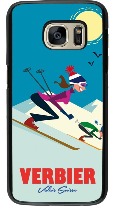 Coque Samsung Galaxy S7 - Verbier Ski Downhill
