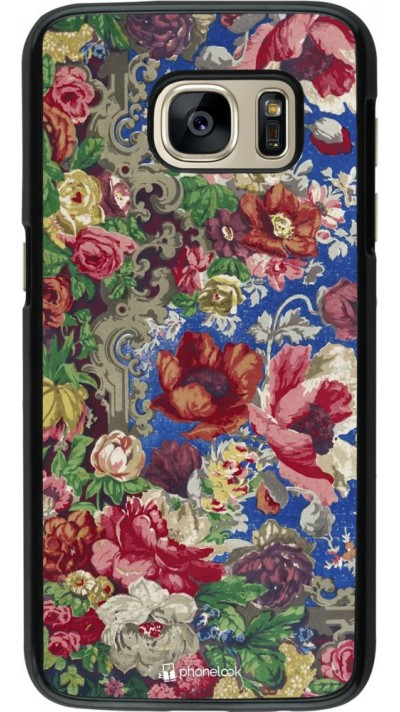 Coque Samsung Galaxy S7 - Vintage Art Flowers