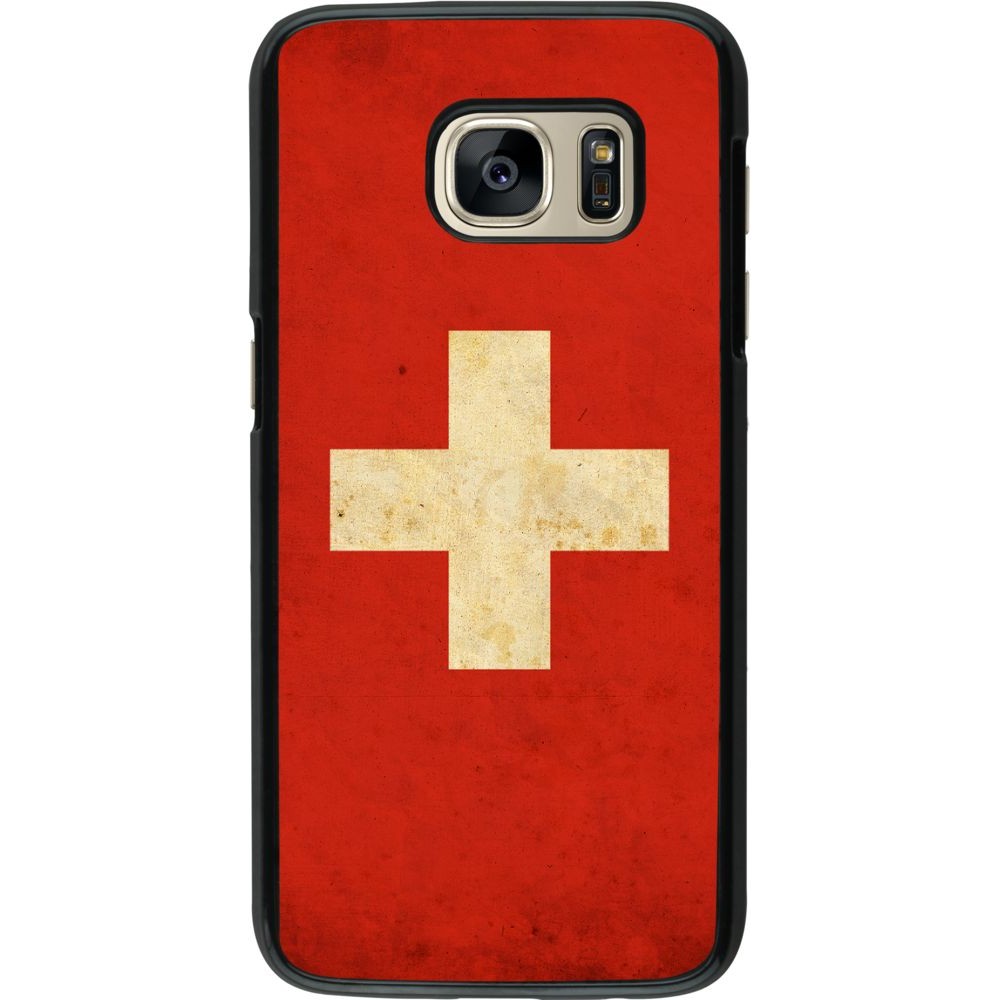 Coque Samsung Galaxy S7 - Vintage Flag SWISS