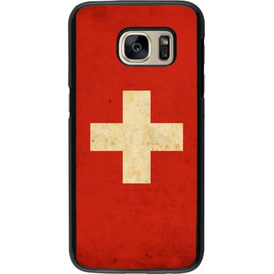 Coque Samsung Galaxy S7 - Vintage Flag SWISS