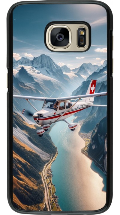 Samsung Galaxy S7 Case Hülle - Schweizer Alpenflug