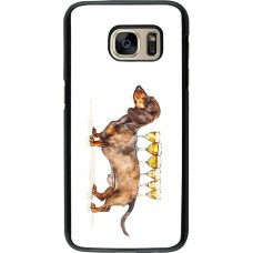 Coque Samsung Galaxy S7 - Wine Teckel