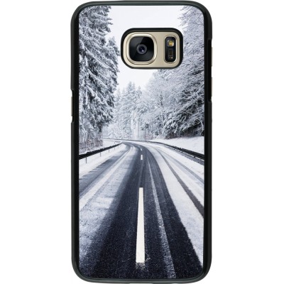 Coque Samsung Galaxy S7 - Winter 22 Snowy Road