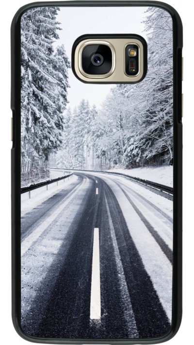 Coque Samsung Galaxy S7 - Winter 22 Snowy Road