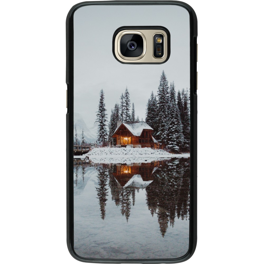 Coque Samsung Galaxy S7 - Winter 25 Winter house forest afternoon