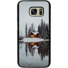 Coque Samsung Galaxy S7 - Winter 25 Winter house forest afternoon