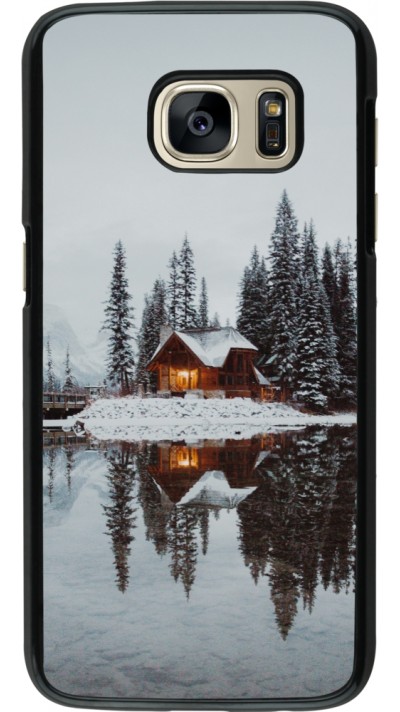 Coque Samsung Galaxy S7 - Winter 25 Winter house forest afternoon