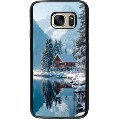 Samsung Galaxy S7 Case Hülle - Winter 25 Winter house forest day