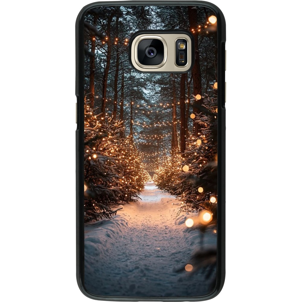 Coque Samsung Galaxy S7 - Winter 25 Winter snowy road