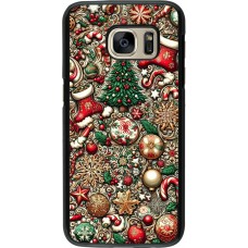 Samsung Galaxy S7 Case Hülle - Weihnachten 2023 Mikromuster