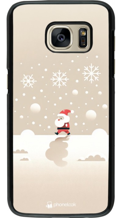 Coque Samsung Galaxy S7 - Noël 2023 Minimalist Santa