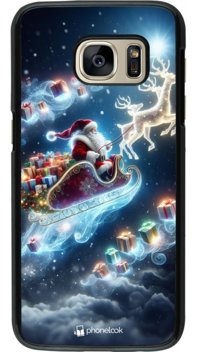 Coque Samsung Galaxy S7 - Noël 2023 Père Noël enchanté