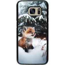 Samsung Galaxy S7 Case Hülle - Weihnachten 2023 Fuechslein Tanne