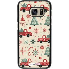 Samsung Galaxy S7 Case Hülle - Weihnachten 2024 Lkw Tanne