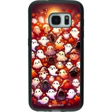 Coque Samsung Galaxy S7 - Silicone rigide noir Fantômes automne mignons