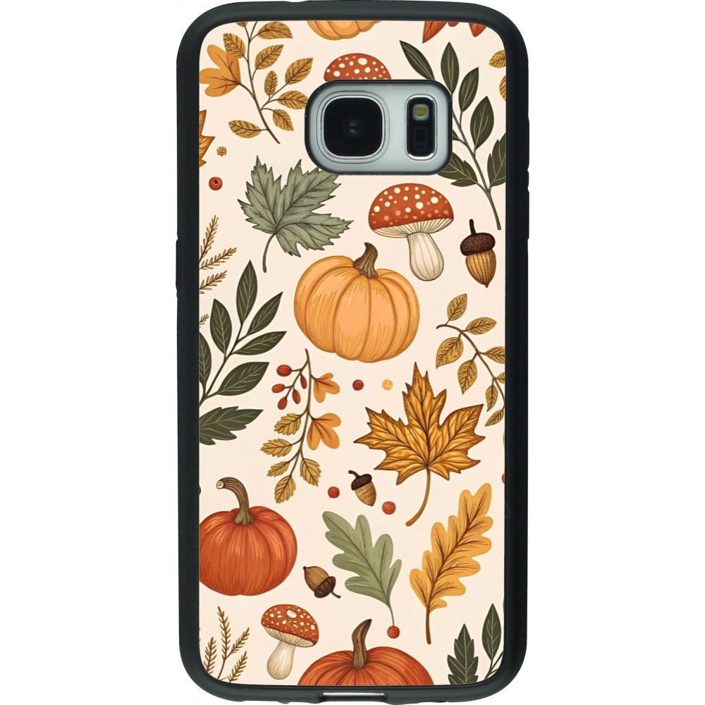 Coque Samsung Galaxy S7 - Silicone rigide noir Autumn 25 Autumn pattern