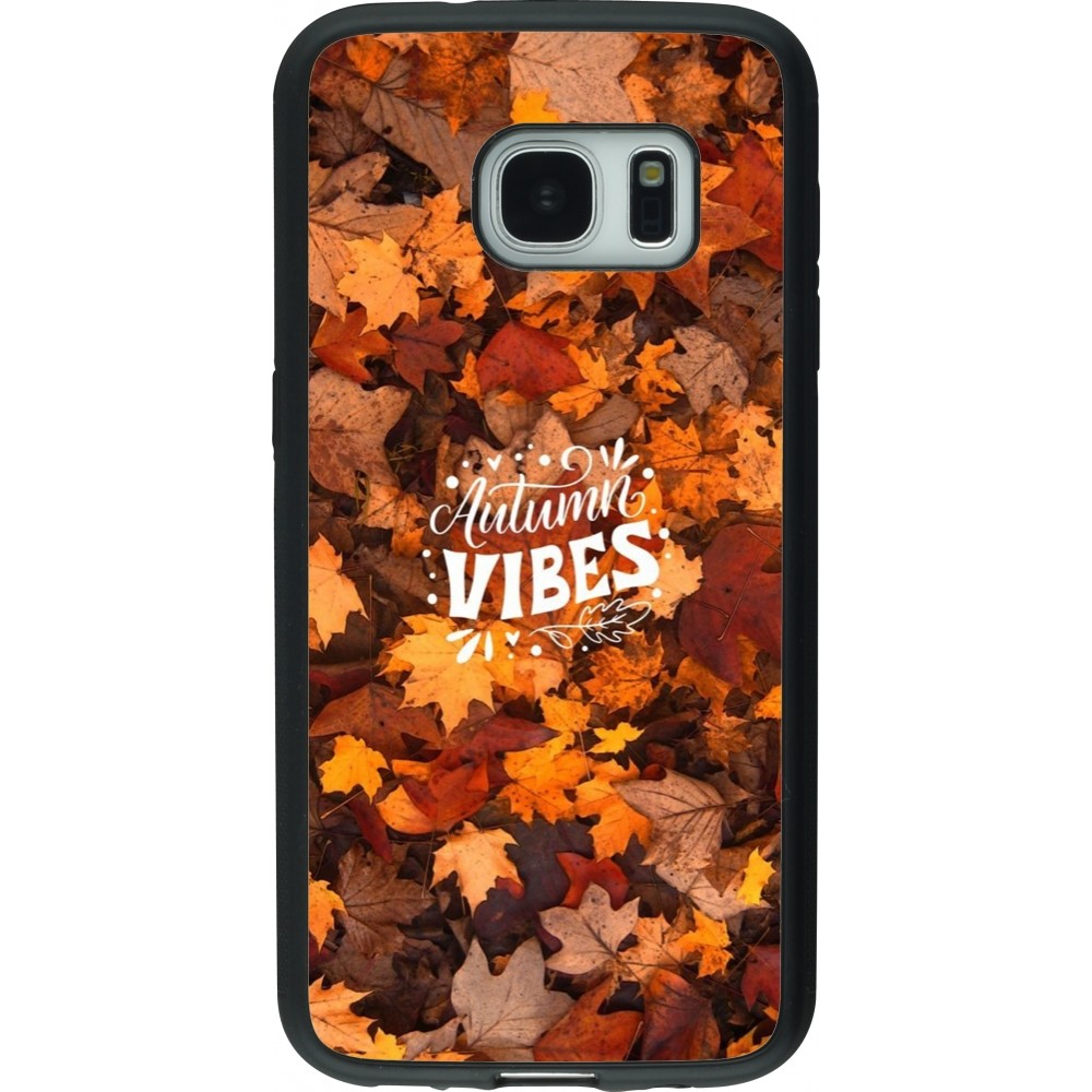 Coque Samsung Galaxy S7 - Silicone rigide noir Autumn 25 Autumn vibes