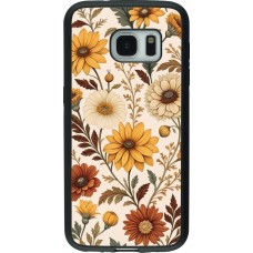 Coque Samsung Galaxy S7 - Silicone rigide noir Autumn 25 Flower pattern