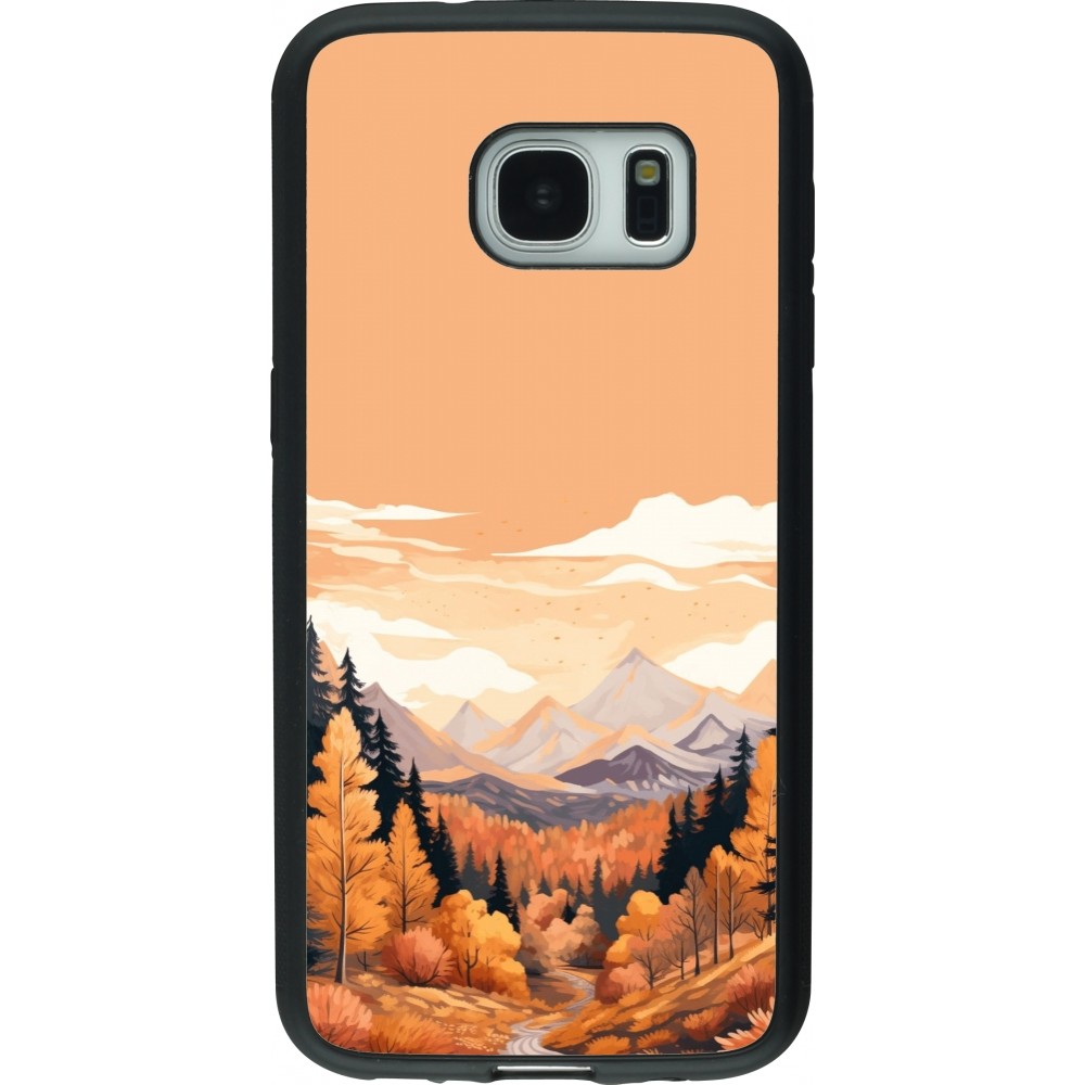 Coque Samsung Galaxy S7 - Silicone rigide noir Autumn 25 Mountains