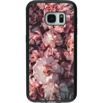 Coque Samsung Galaxy S7 - Silicone rigide noir Beautiful Roses