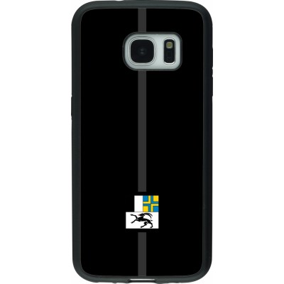 Coque Samsung Galaxy S7 - Silicone rigide noir Canton GR noir