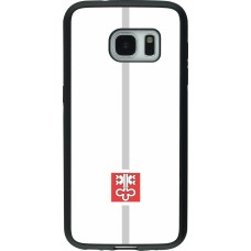 Samsung Galaxy S7 Case Hülle - Silikon schwarz Kanton NW weiss