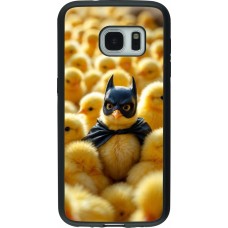 Coque Samsung Galaxy S7 - Silicone rigide noir Easter 2026 Chicken Batman