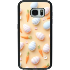 Coque Samsung Galaxy S7 - Silicone rigide noir Easter 2026 Pattern Easter
