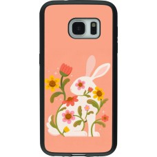 Coque Samsung Galaxy S7 - Silicone rigide noir Easter 2026 Rabbit collage