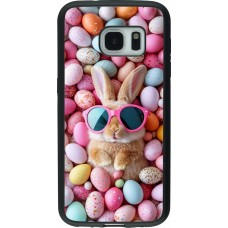 Coque Samsung Galaxy S7 - Silicone rigide noir Easter 2026 Rabbit fun