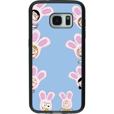 Coque Samsung Galaxy S7 - Silicone rigide noir Easter 2026 Snoopy