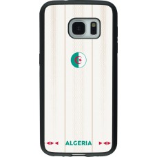 Coque Samsung Galaxy S7 - Silicone rigide noir Maillot de football Algérie 2026 personnalisable