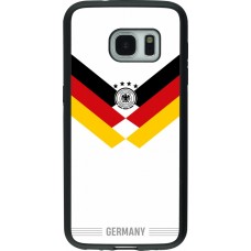 Samsung Galaxy S7 Case Hülle - Silikon schwarz Deutschland 2026 personalisierbares Fussballtrikot