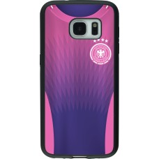Coque Samsung Galaxy S7 - Silicone rigide noir Maillot de football Allemagne Extérieur personnalisable