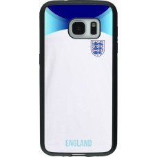 Samsung Galaxy S7 Case Hülle - Silikon schwarz England 2022 personalisierbares Fußballtrikot