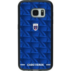 Samsung Galaxy S7 Case Hülle - Silikon schwarz Kap Verde 2026 personalisierbares Fussballtrikot
